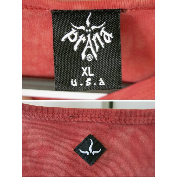 2 Preowned prAna USA Cotton Tees Tie Dye Mandala XL but run small - Picture 3 of 15